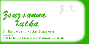 zsuzsanna kulka business card